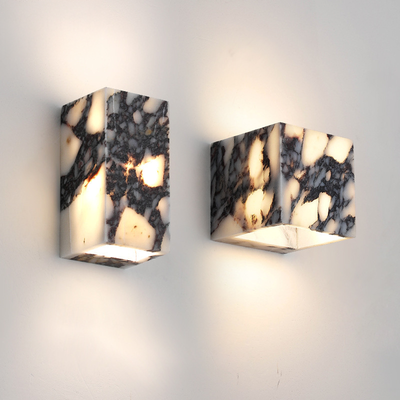 Marble Cube Wall Light