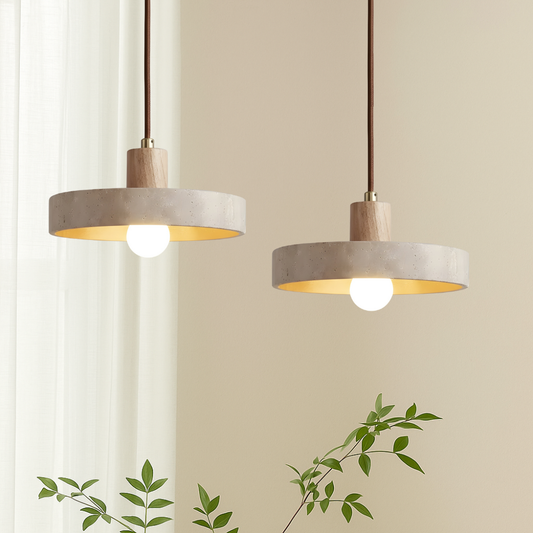 Travertine Bauhaus Pendant Light