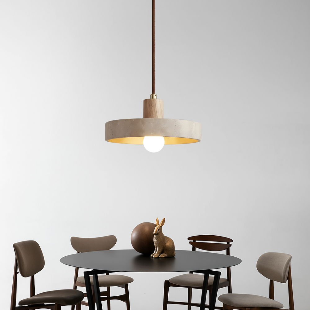 Travertine Bauhaus Pendant Light