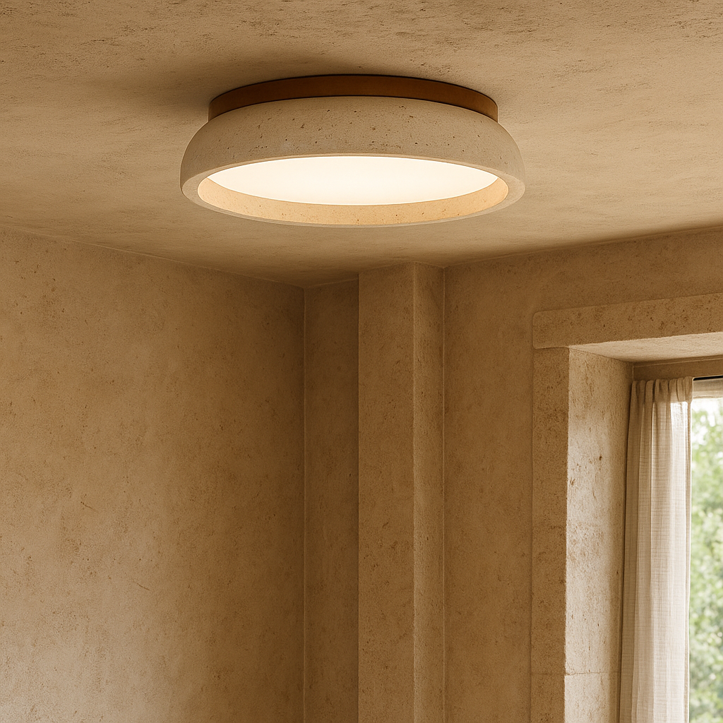 Piedra Travertine Ceiling Light