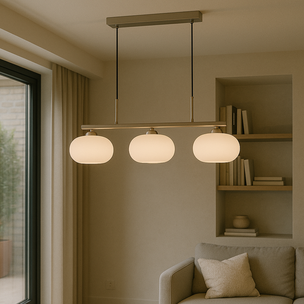 3-Heads Bauhaus Pendant Light