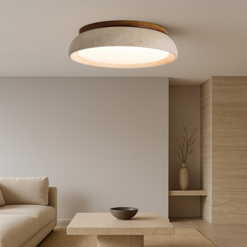 Piedra Travertine Ceiling Light