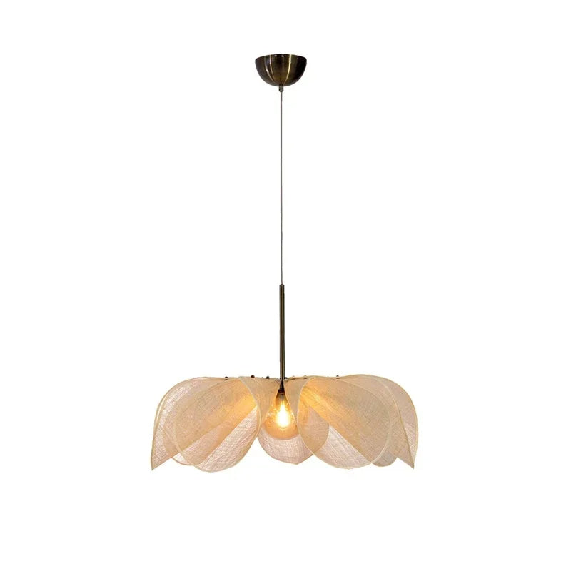 Vintage Fabric Pendant Light