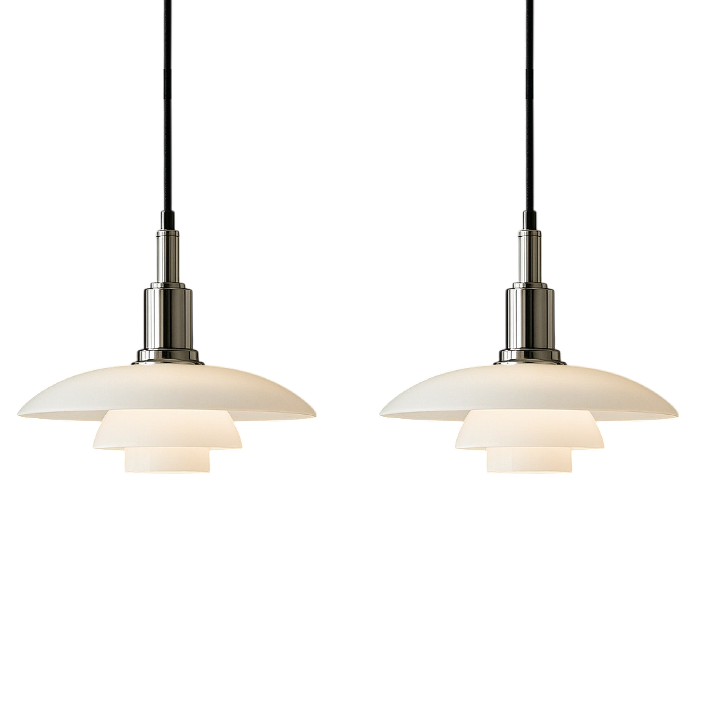 2/3 Head Danish Designer Pendant Light