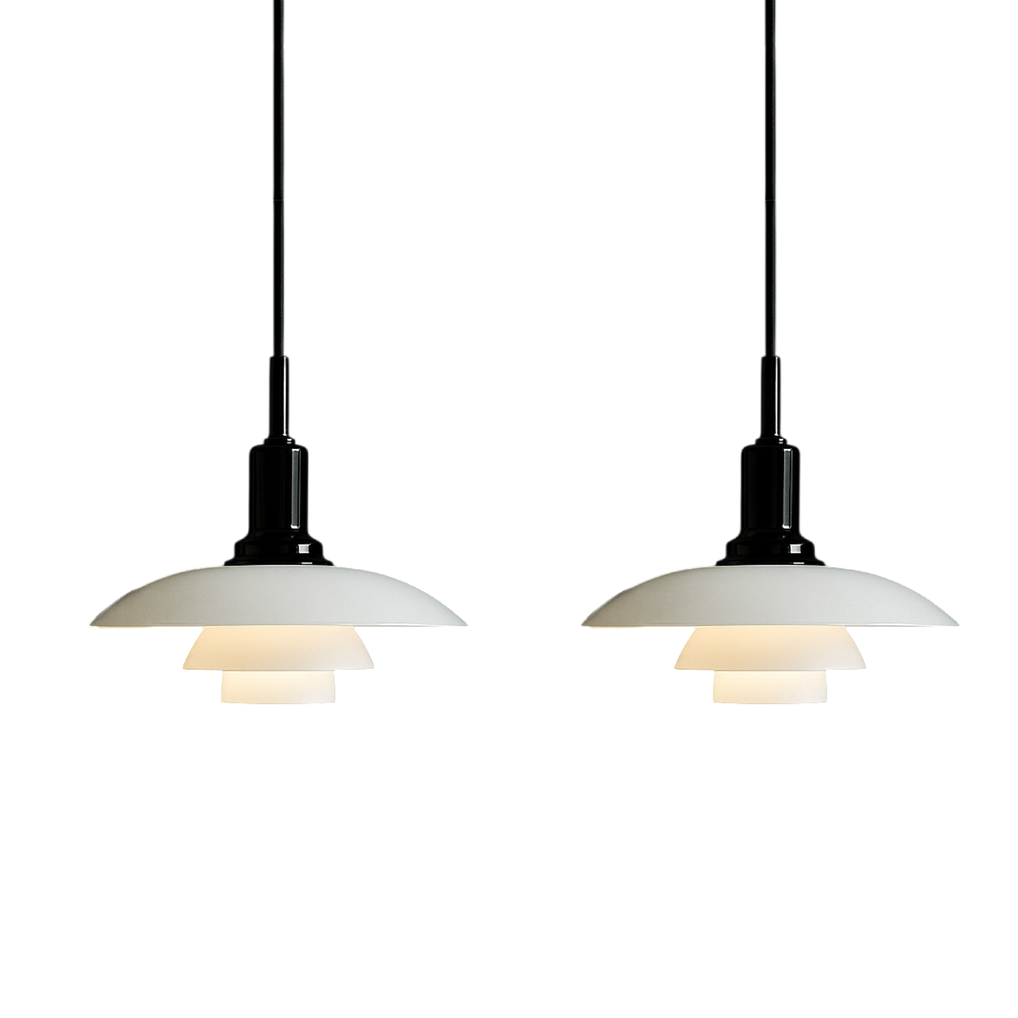 2/3 Head Danish Designer Pendant Light