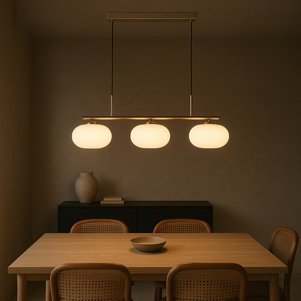 3-Heads Bauhaus Pendant Light