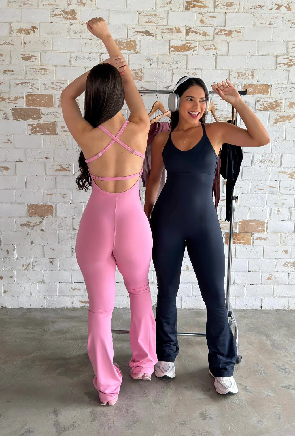 Macacão Flare poliamida premium regulável