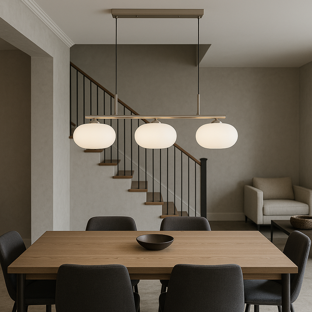 3-Heads Bauhaus Pendant Light