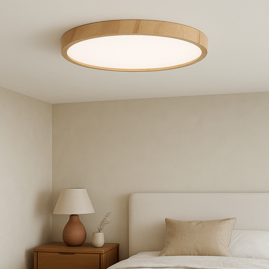Wood Grain Ceiling Light