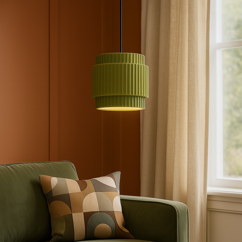 Ceramic Colored Pendant Light