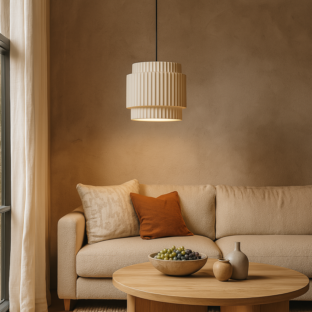 Ceramic Colored Pendant Light