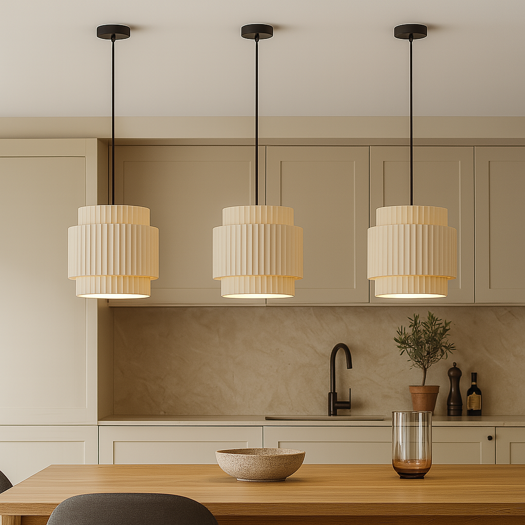 Ceramic Colored Pendant Light