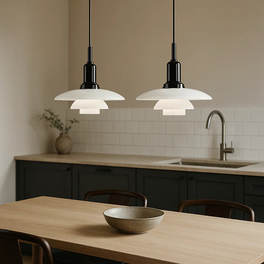 2/3 Head Danish Designer Pendant Light