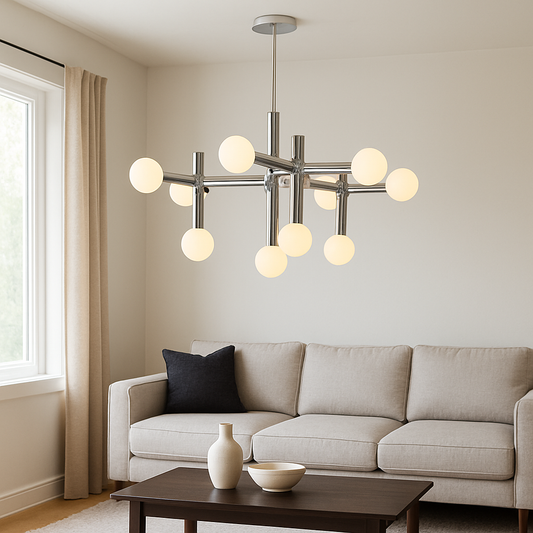 Metal Bauhaus Chandelier