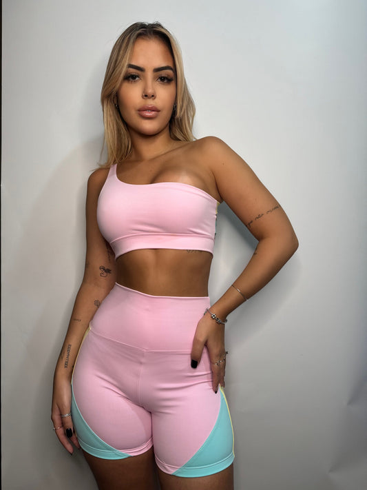 Conjunto Rosa nude Verde