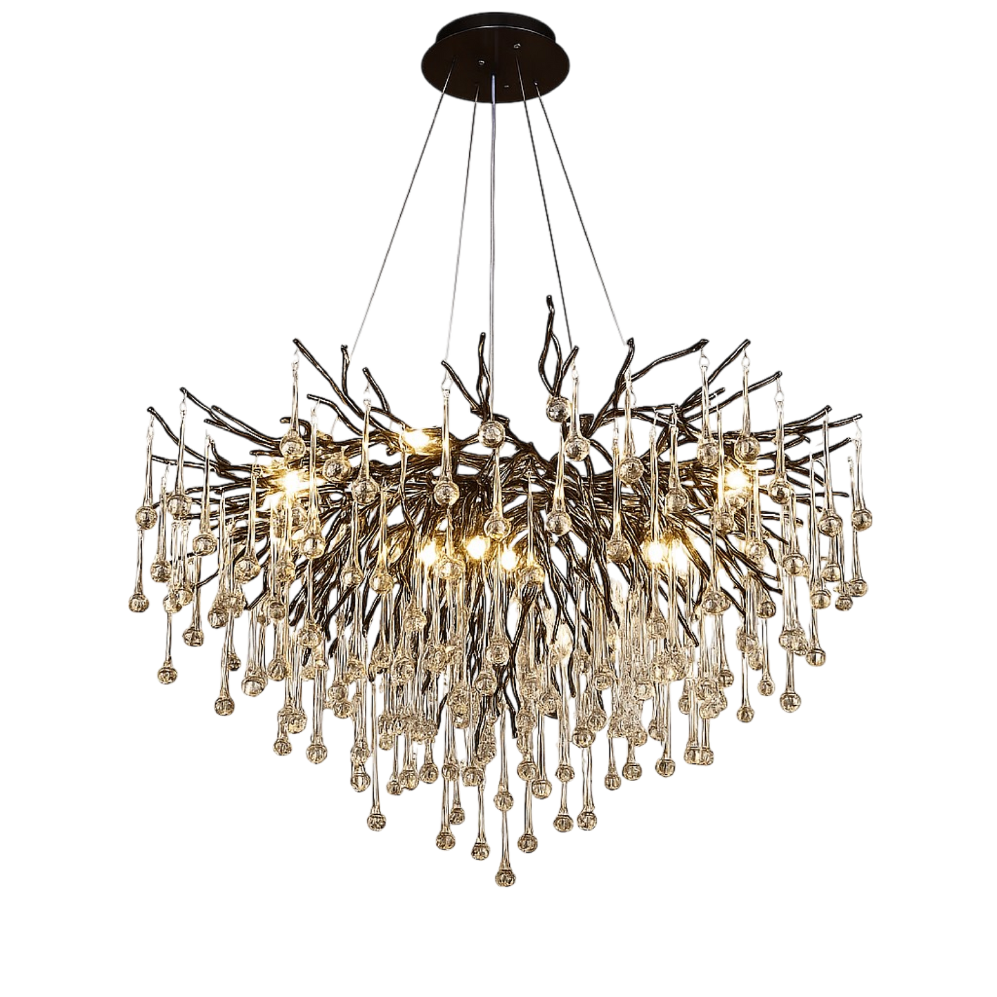 Raindrop Black Chandelier