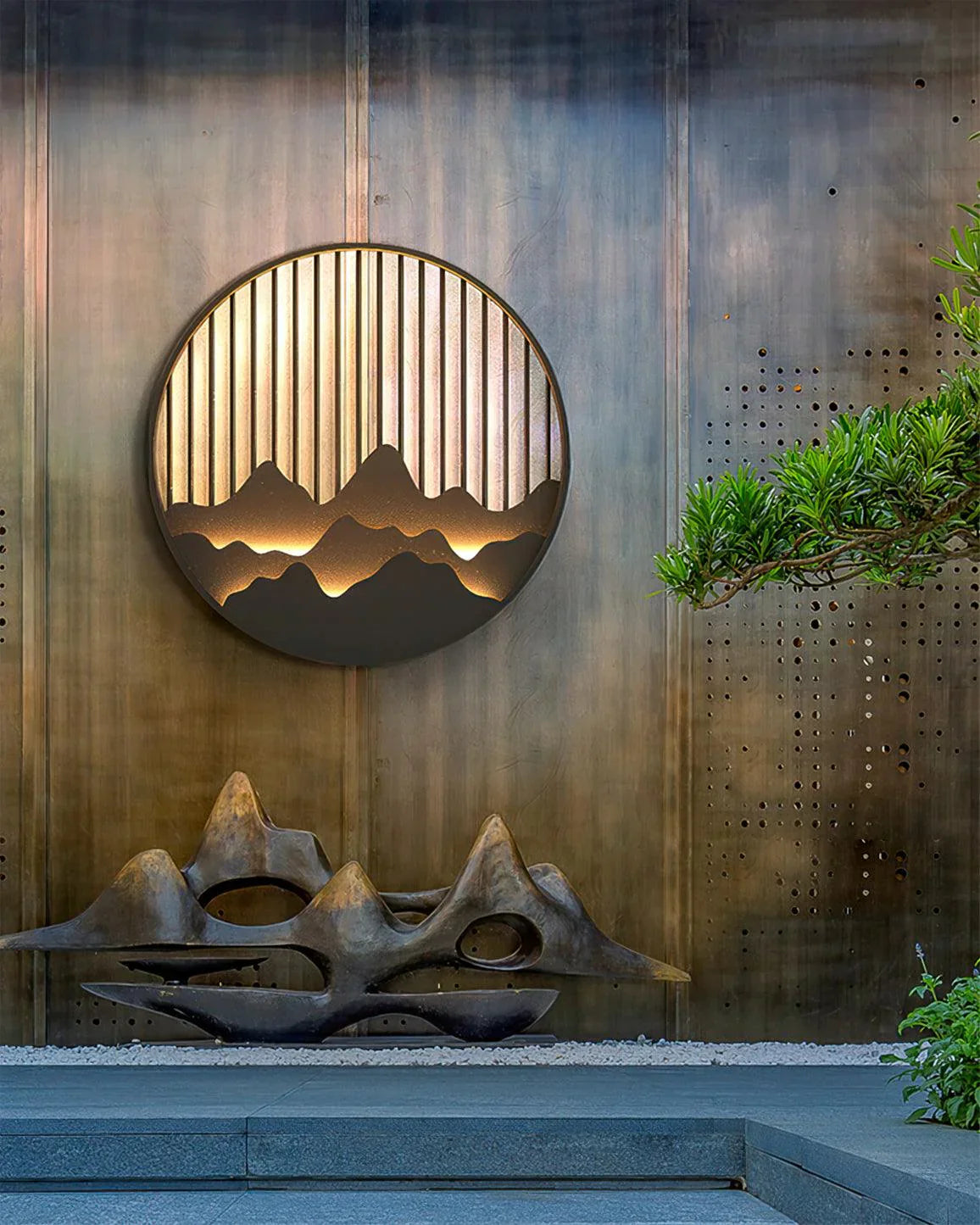 Outdoor Mountain Wall Lamp