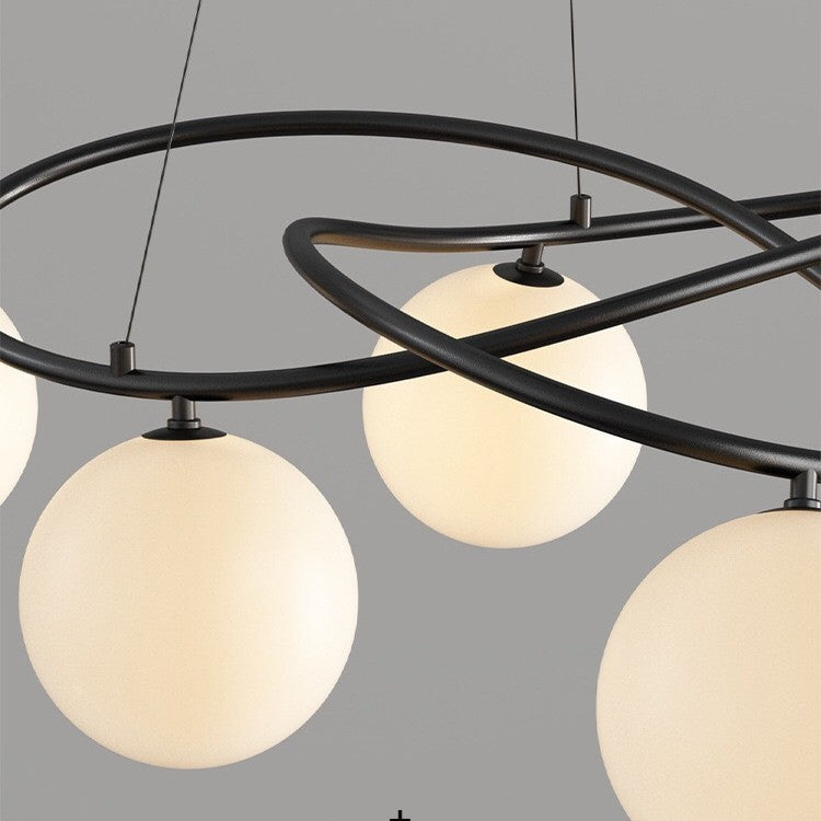 Nordic Retro Black Chandeliers