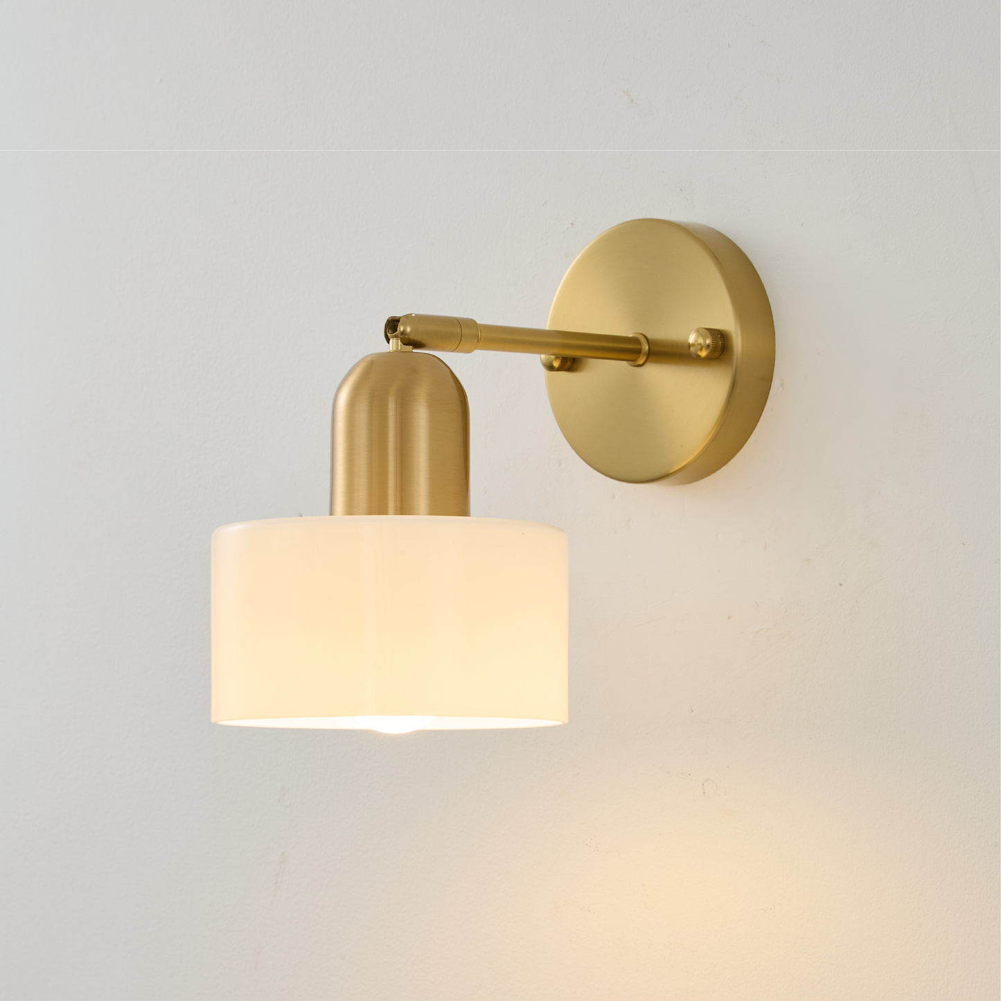 Colored Glass Bauhaus Wall Light