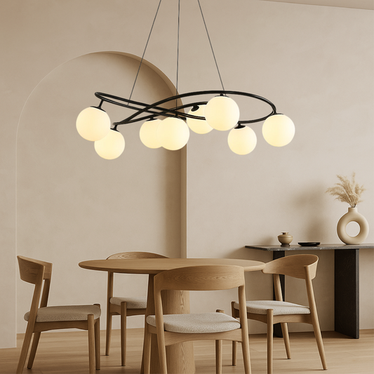 Nordic Retro Black Chandeliers