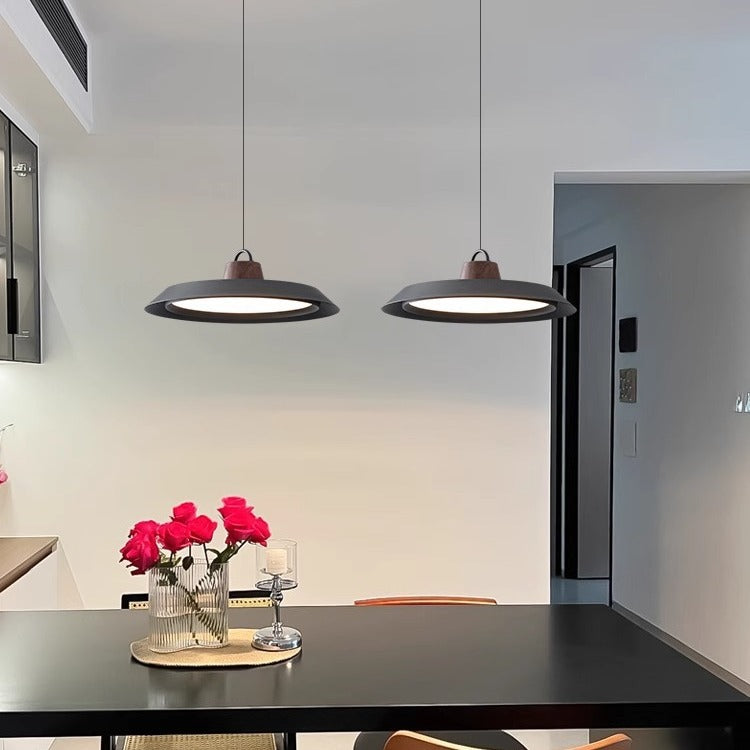 Scandinavian Wood/Metal Pendant Light