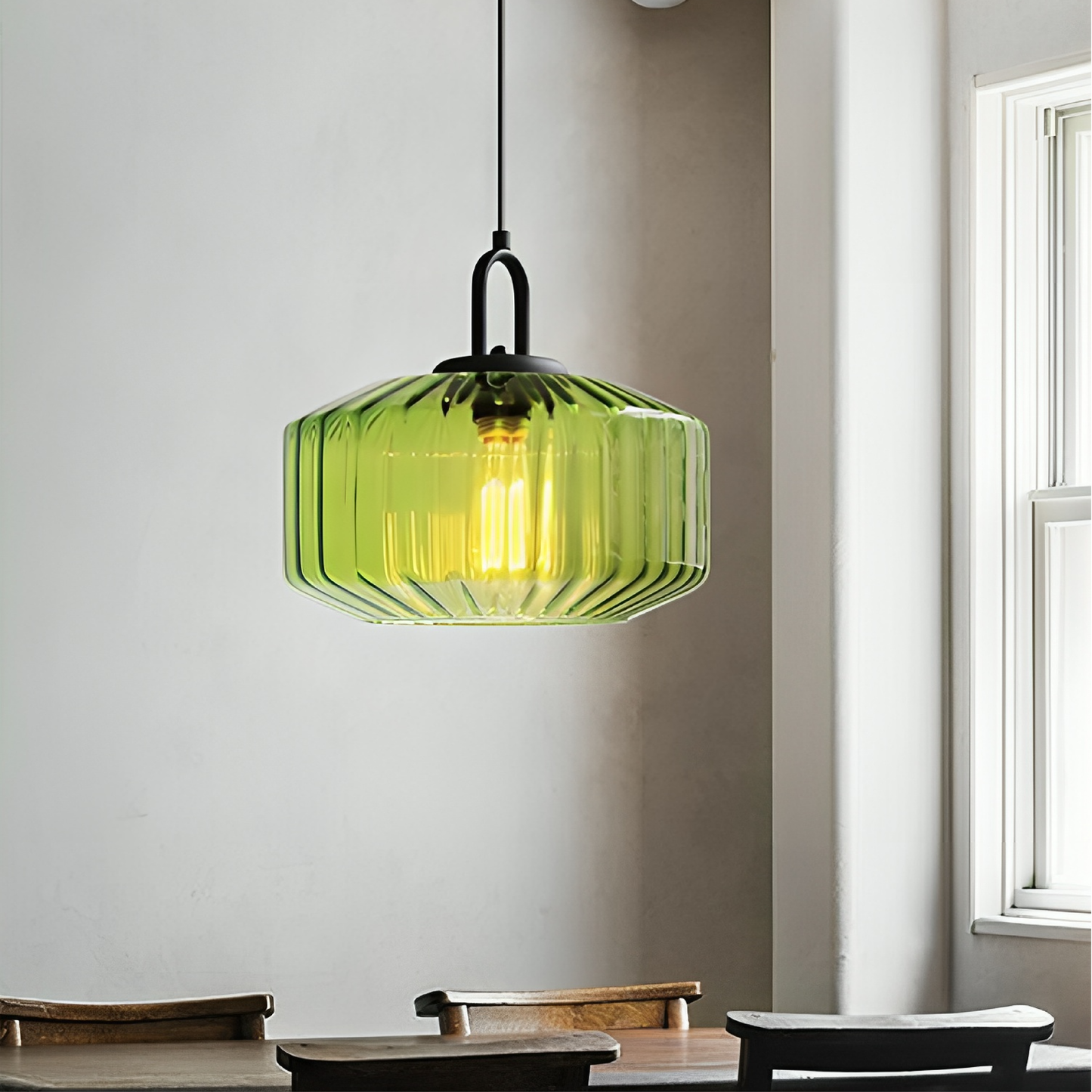 Colored Glass Pendant Light