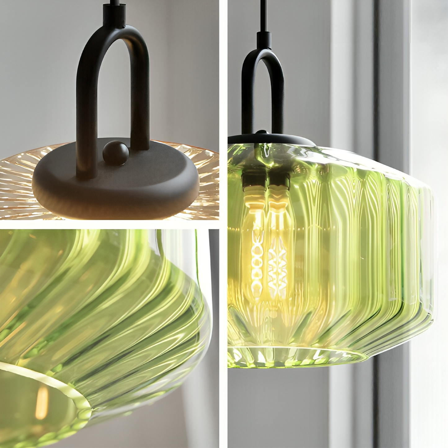 Colored Glass Pendant Light