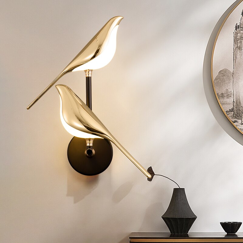 MrBird's Modern wall light in the shape of birds