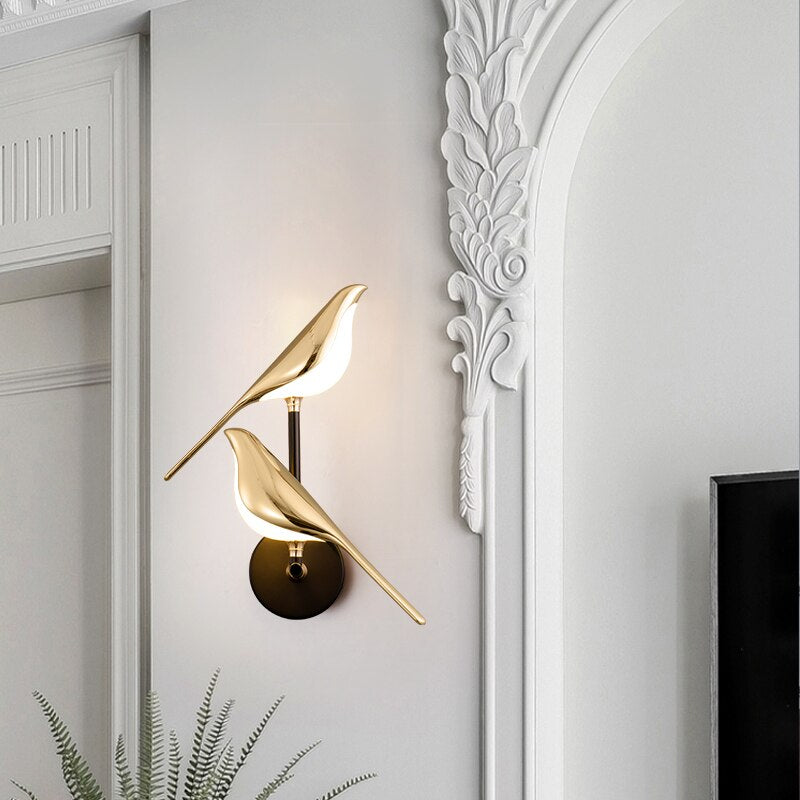 MrBird's Modern wall light in the shape of birds