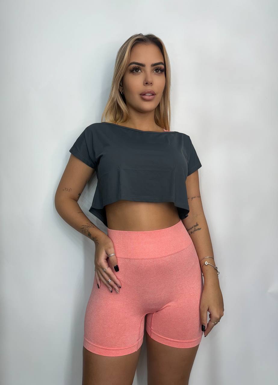 Conjunto Cropped + Short Andreia